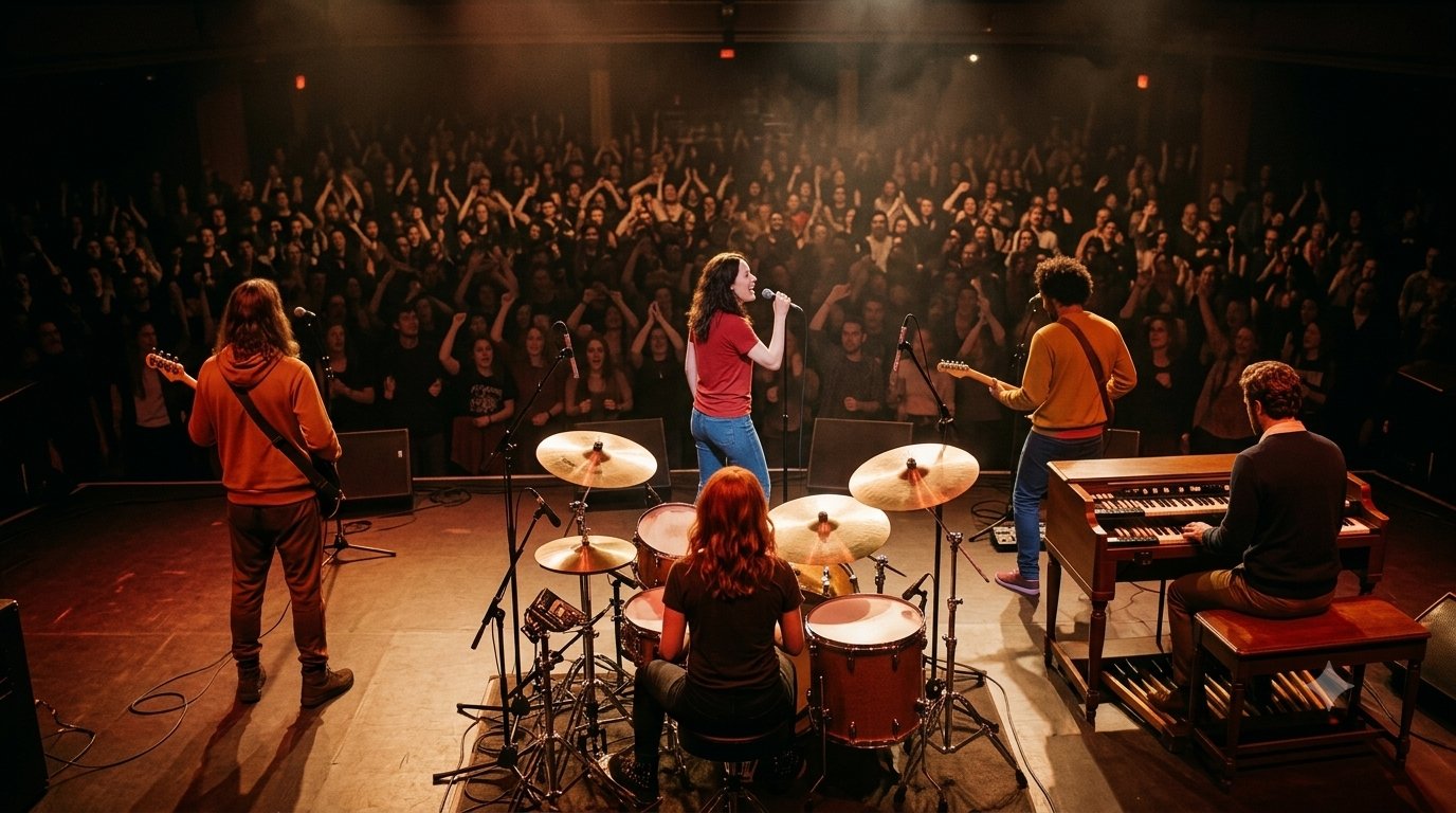 La banda en directo